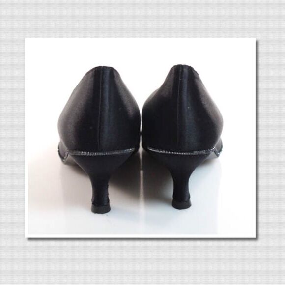 Stuart Weitzman Black Slim Heel Pumps 5.5 - Picture 3 of 6